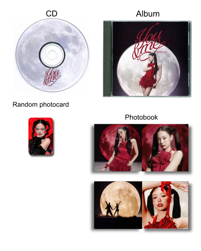 آلبوم jewel case YOU&ME جنی