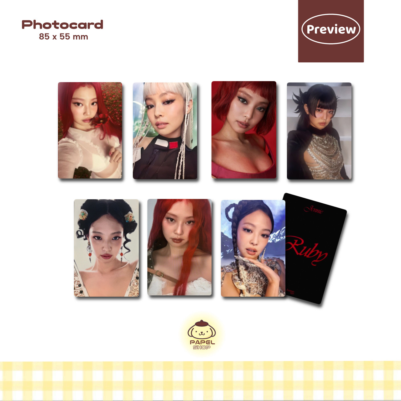 پک فتوکارت Ruby جنی بلک پینک black pink