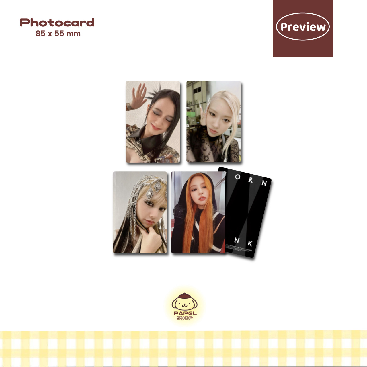 پک فتوکارت Born pink بلک پینک black pink - ورژن DIGIPACK